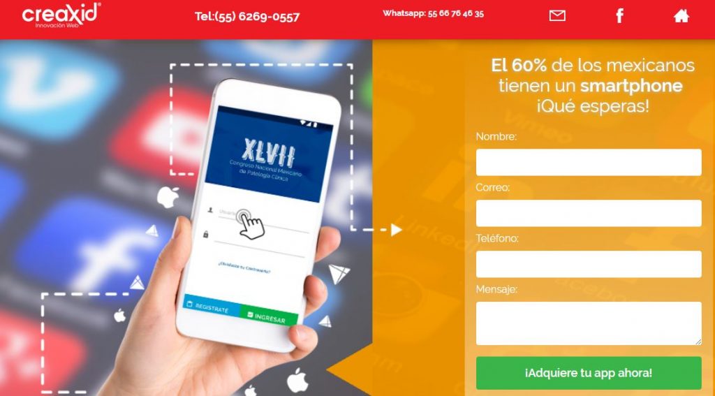 landing page
