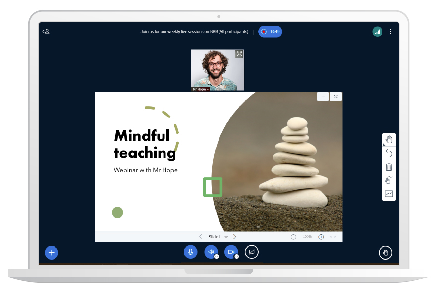 big blue buttom y Moodle 4.0